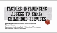Access to early childhood services...