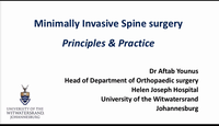 Minimially invasive spine surgery...