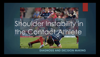 Shoulder instability in the contact athlete...
