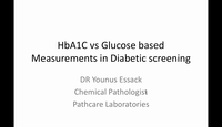 HbA1C vs gucose based measurement in diabetic screening...
