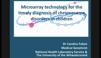 Microarray technology for the timely diagnosis of copy number variation...