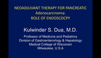 Neoadjuvant therapy for pancreatic adenocarcinoma. Role of endoscopy....