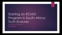 Starting an ECMO program in SA...