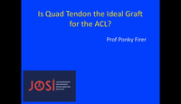 Is quad tendon the ideal graft for ACL?...