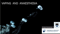 Vaping and anaesthesia...