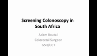 Screening Colonoscopy in South...