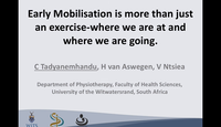 Early mobilisation is more than just an exercise...