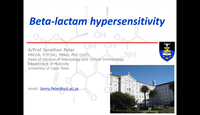 Beta-lactam hypersensitivity...