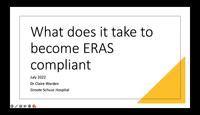 What does it take to become ERAS compliant...