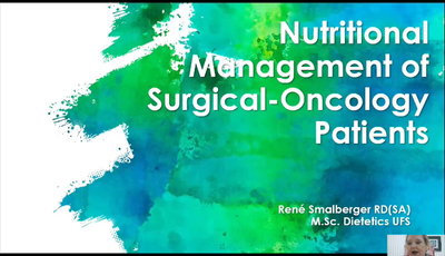 Nutritional Management of Surgical-Oncology Patients...