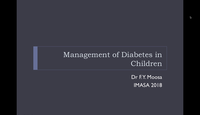 Managing Diabetes in children...