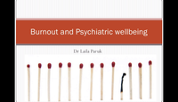 Burnout & psychiatric wellbein...