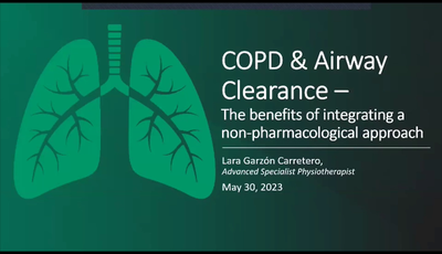 Airway clearance in COPD with OPEP device...