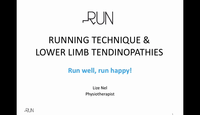 Running technique & lower limb...