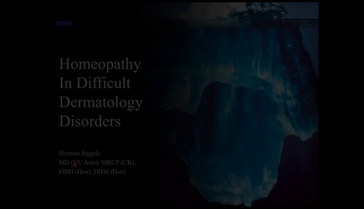 Homeopathy in Difficult Dermatological Diseases...