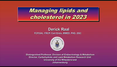 Managing lipids and cholesterol in 2023...