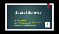 Sacral Screws...