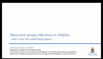 An approach to recurrent airway infections -...