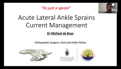 Lateral Ankle Sprain...
