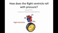 How does the right ventricle roll with pressure...