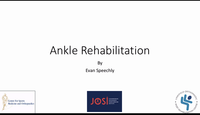 Early ankle rehabilitation...