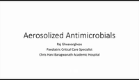 Aerosolised antibiotics in ICU...