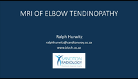 MRI of Elbow Tendinopathy...