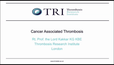Cancer Associated Thrombosis...