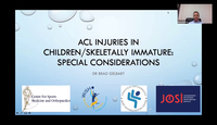 Special considerations in ACL injuries in children and the skeletally immature...