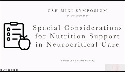 Special considerations for nut...