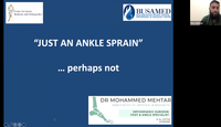 Just An Ankle Sprain...
