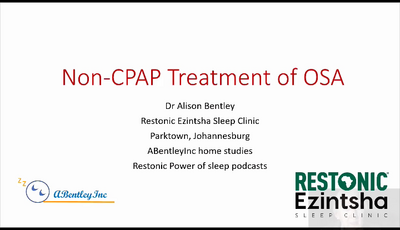 Non-CPAP treatment for obstructive sleep apnea...