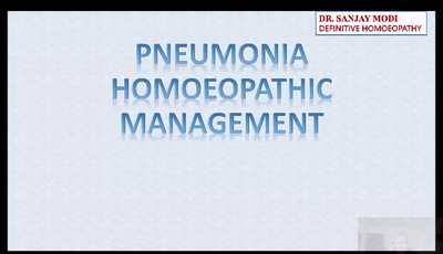 PNEUMONIA IT''S HOMOEOPATHIC MANAGEMENT...