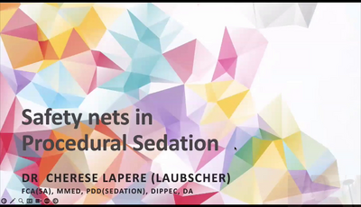 Safety nets in sedation...