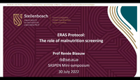 ERAS Protocol: Screening for M...