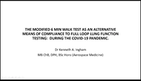 The modified 6min walk test as...