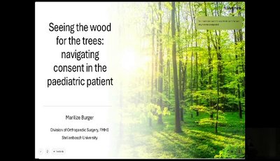 Seeing the Wood for the Trees - Navigating Consent...