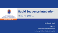 Rapid sequence induction...