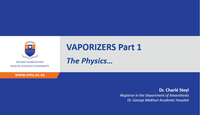 Vaporisers part 1 - The physics...