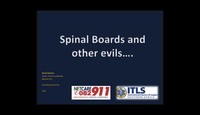 Eulogy of the spinal board and...