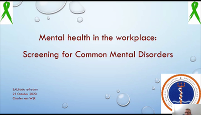 Mental health in the workplace...
