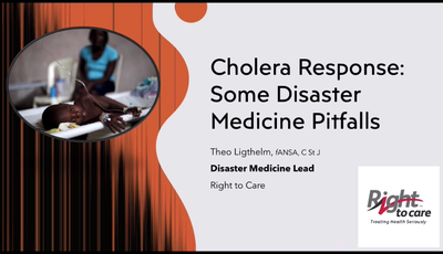 Cholera Response...