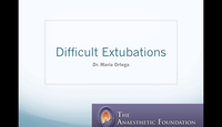 Difficult extubations...