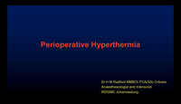 Peri-operative hyperthermia...