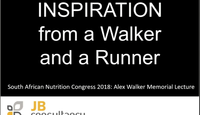 Inspiration from a Walker and a Runner...