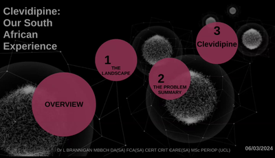 Clevidipine - Our South African Experience...