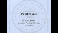 An apporach to palliative cancer care...