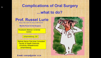 Part 1 - Complications of oral surgery...